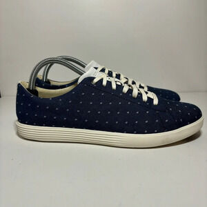 Cole Haan Grand Crosscourt II Womens Sneakers Sz 10B Blue Polka Dot Preppy Shoes